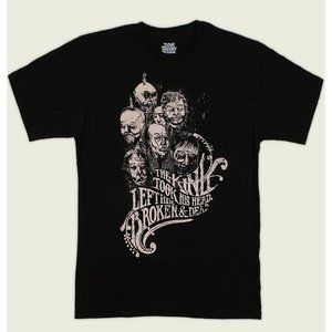 New Mens Tank Theory Black Dead Heads King T Shirt